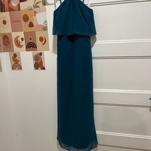 Green junior brides maid dress